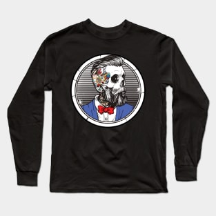 Skull Barber Long Sleeve T-Shirt